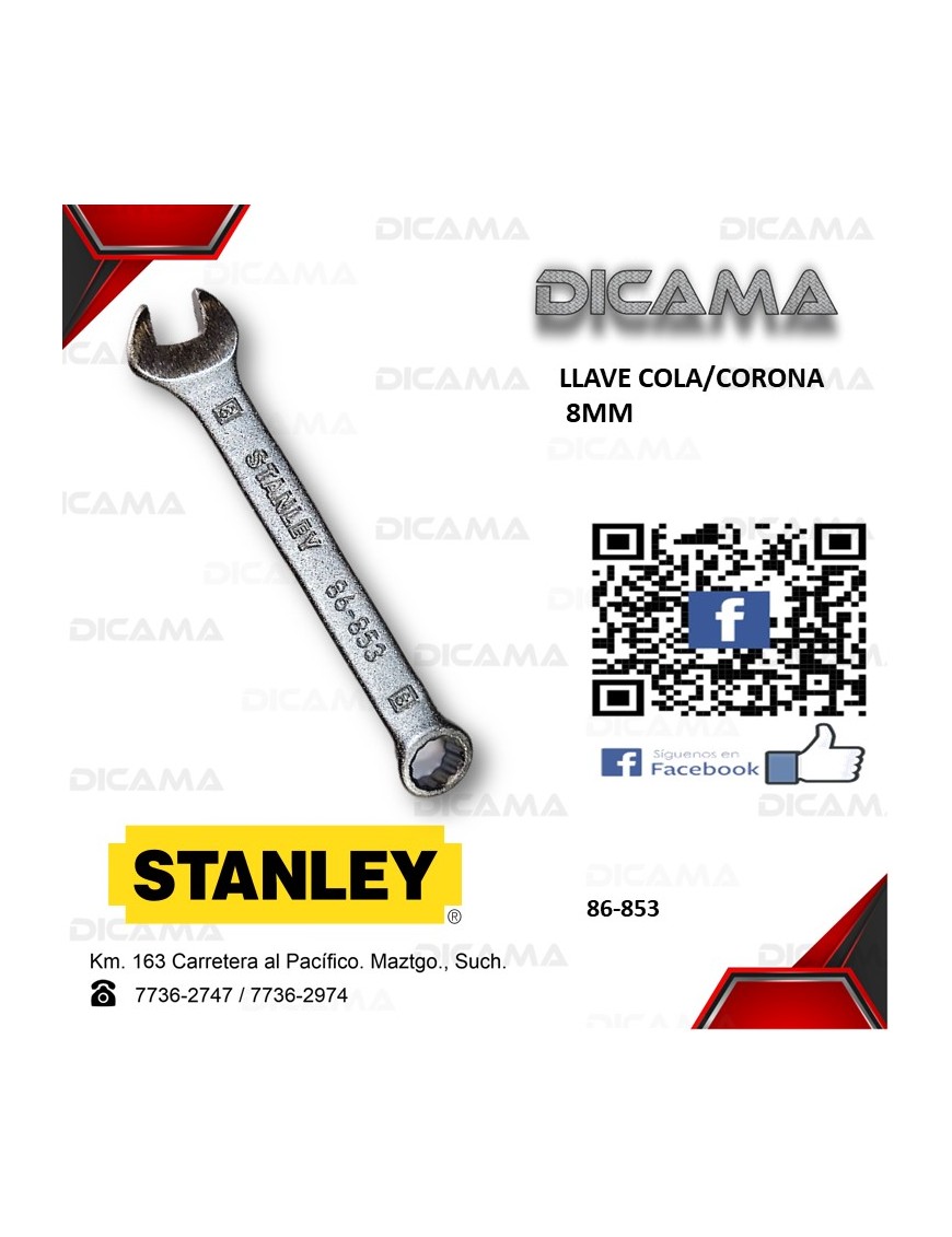 LLAVE COLA/CORONA 8MM