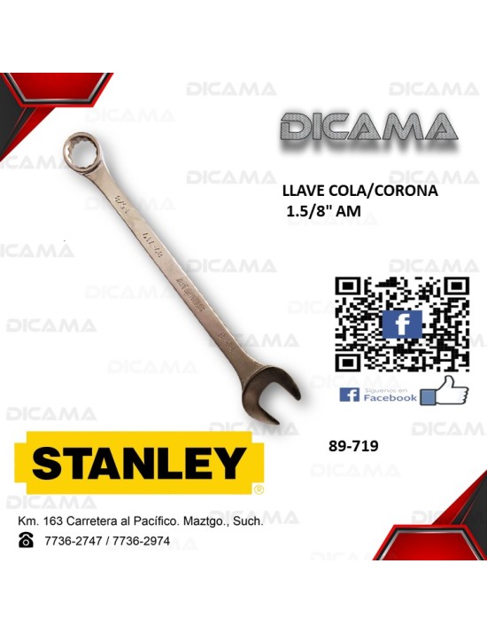 LLAVE COLA/CORONA 1.5/8" AM