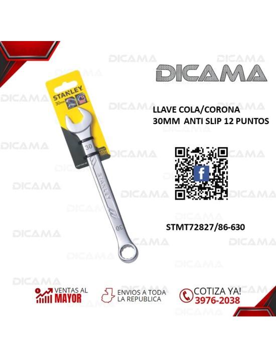 LLAVE COLA/CORONA 30MM  ANTI SLIP 12 PUNTOS