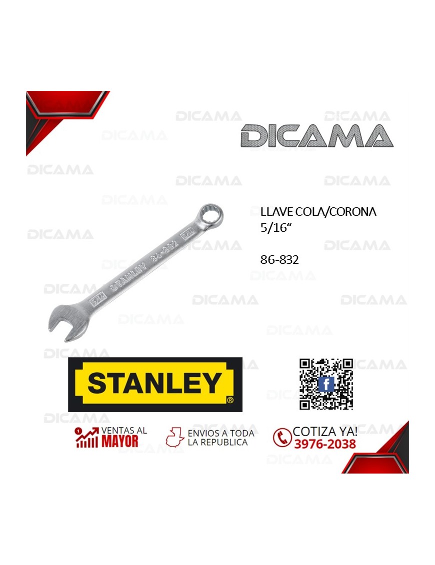 LLAVE COLA/CORONA 5/16"