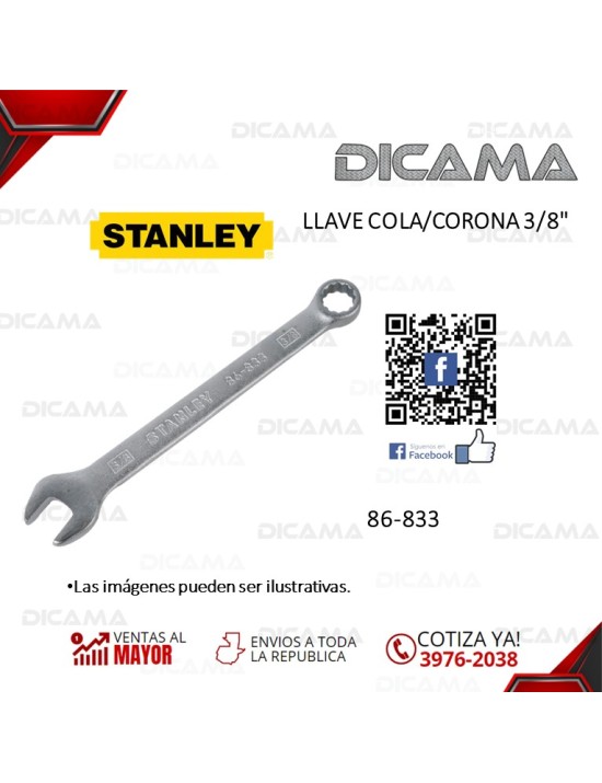 LLAVE COLA/CORONA 3/8"