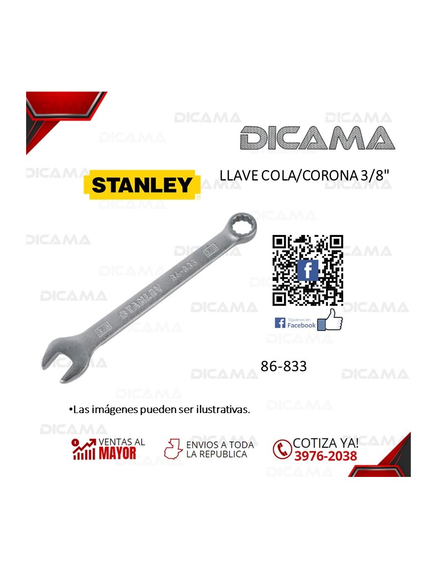 LLAVE COLA/CORONA 3/8"