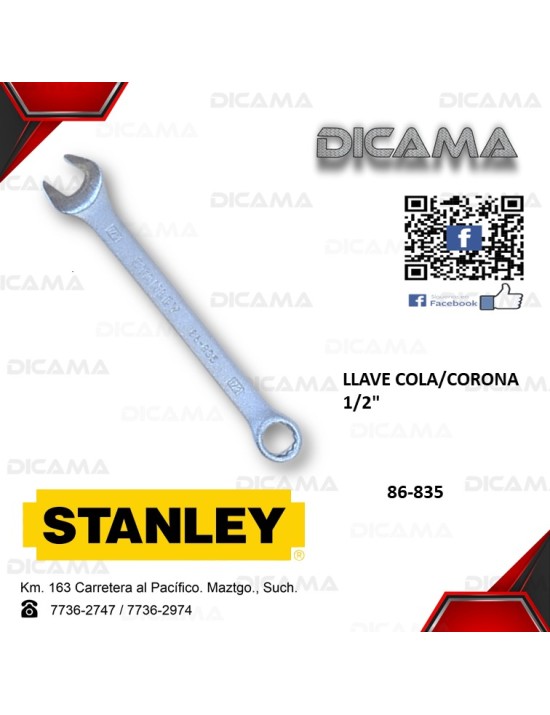LLAVE COLA/CORONA 1/2"