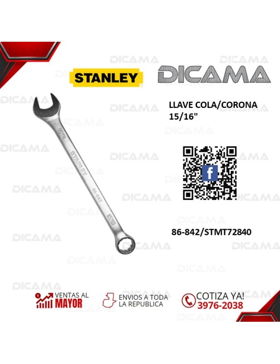 LLAVE COLA/CORONA 15/16"