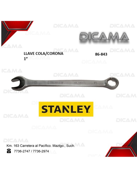 LLAVE COLA/CORONA 1" STMT72841