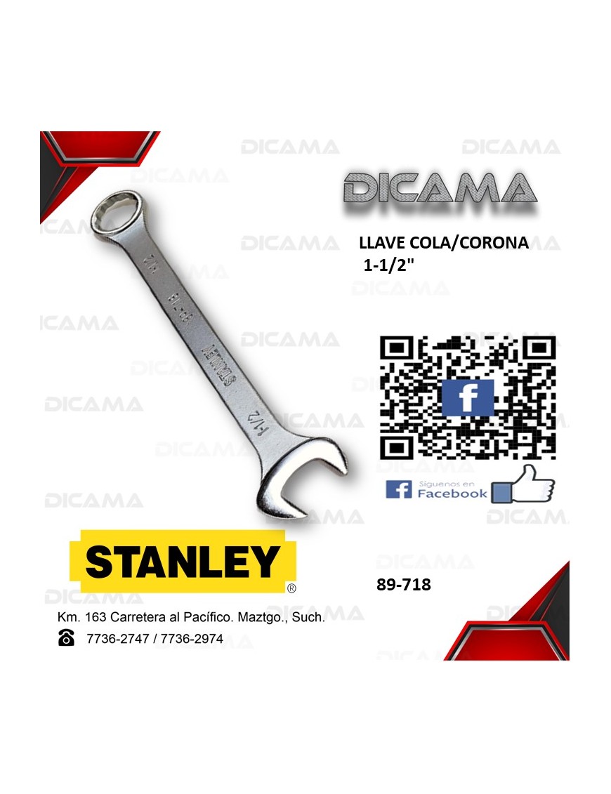 LLAVE COLA/CORONA 1.1/2"