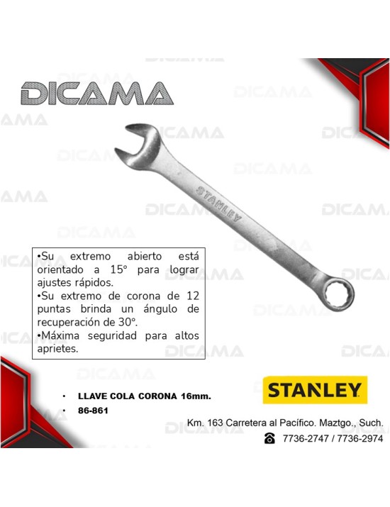 LLAVE COLA/CORONA 16MM