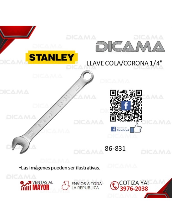 LLAVE COLA/CORONA 1/4"