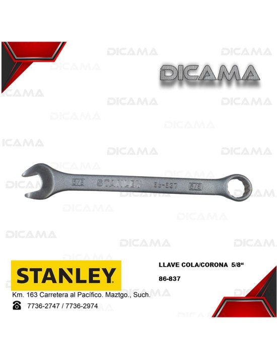 LLAVE COLA/CORONA 5/8"
