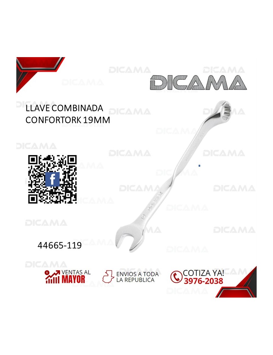LLAVE COMBINADA CONFORTORK 19MM