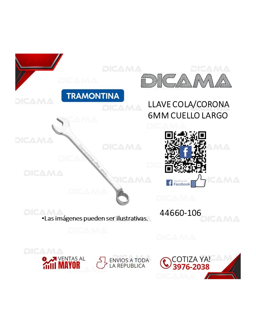 LLAVE COLA/CORONA 6MM CUELLO LARGO