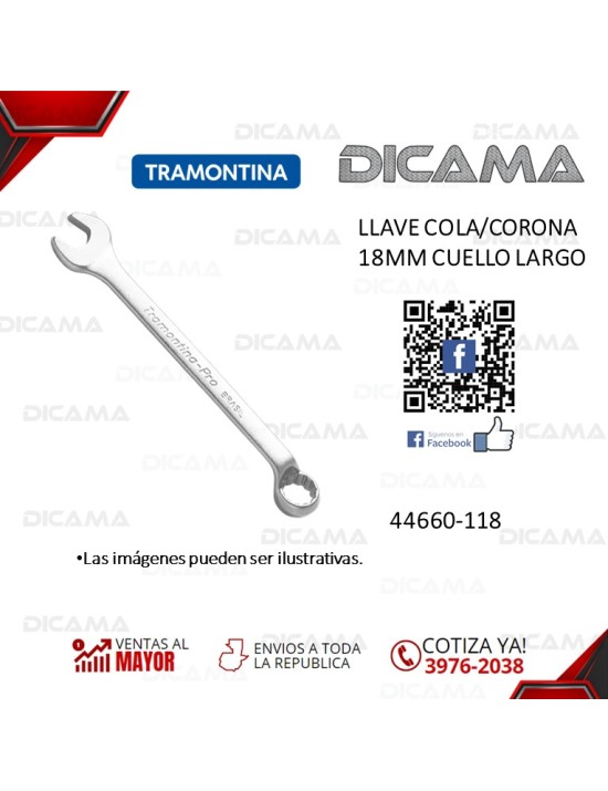 LLAVE COLA/CORONA 18MM CUELLO LARGO