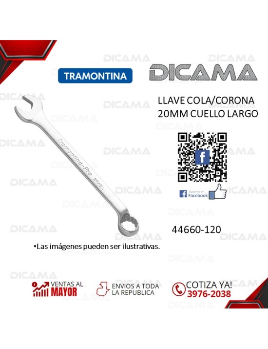 LLAVE COLA/CORONA 20MM CUELLO LARGO