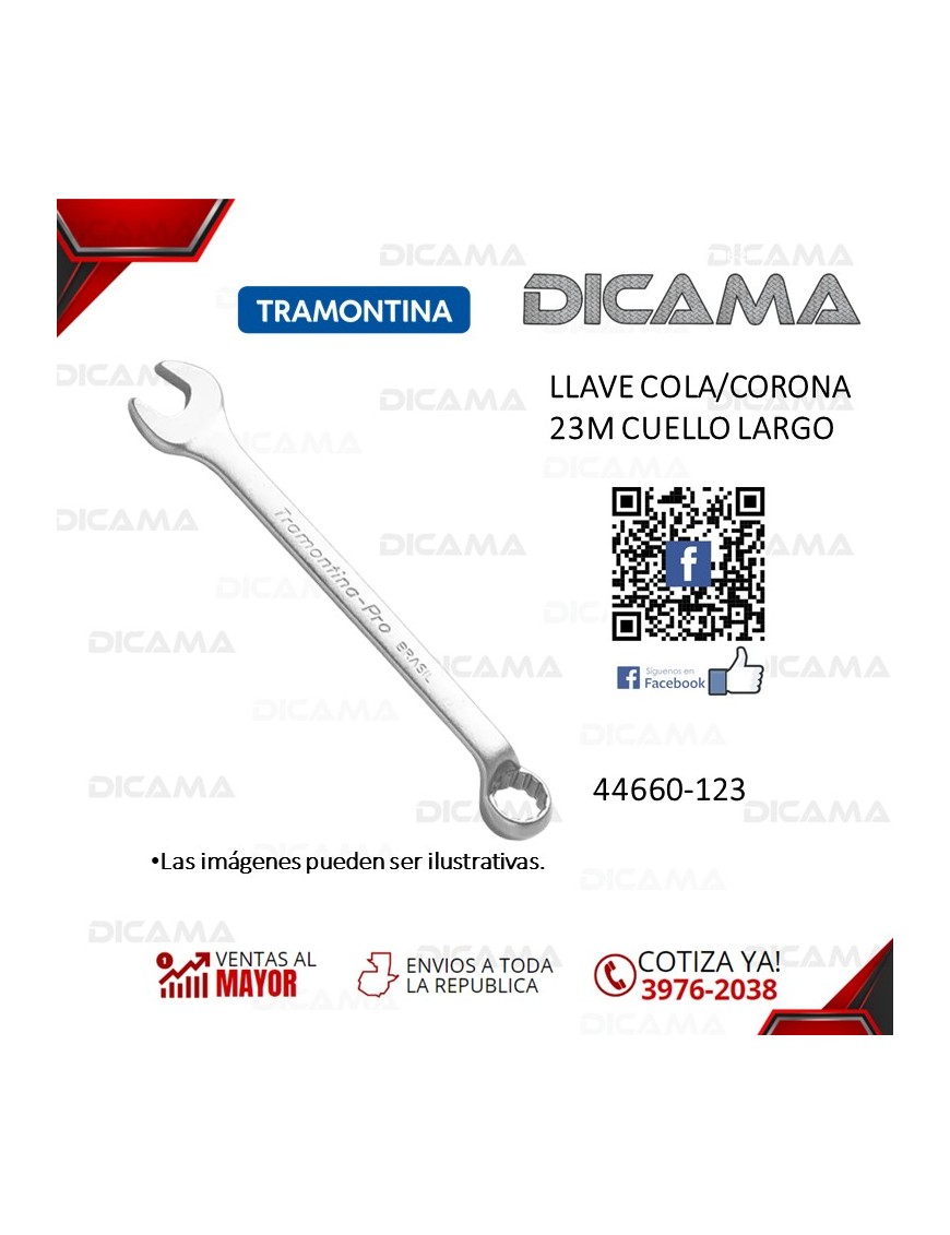 LLAVE COLA/CORONA 23MM CUELLO LARGO