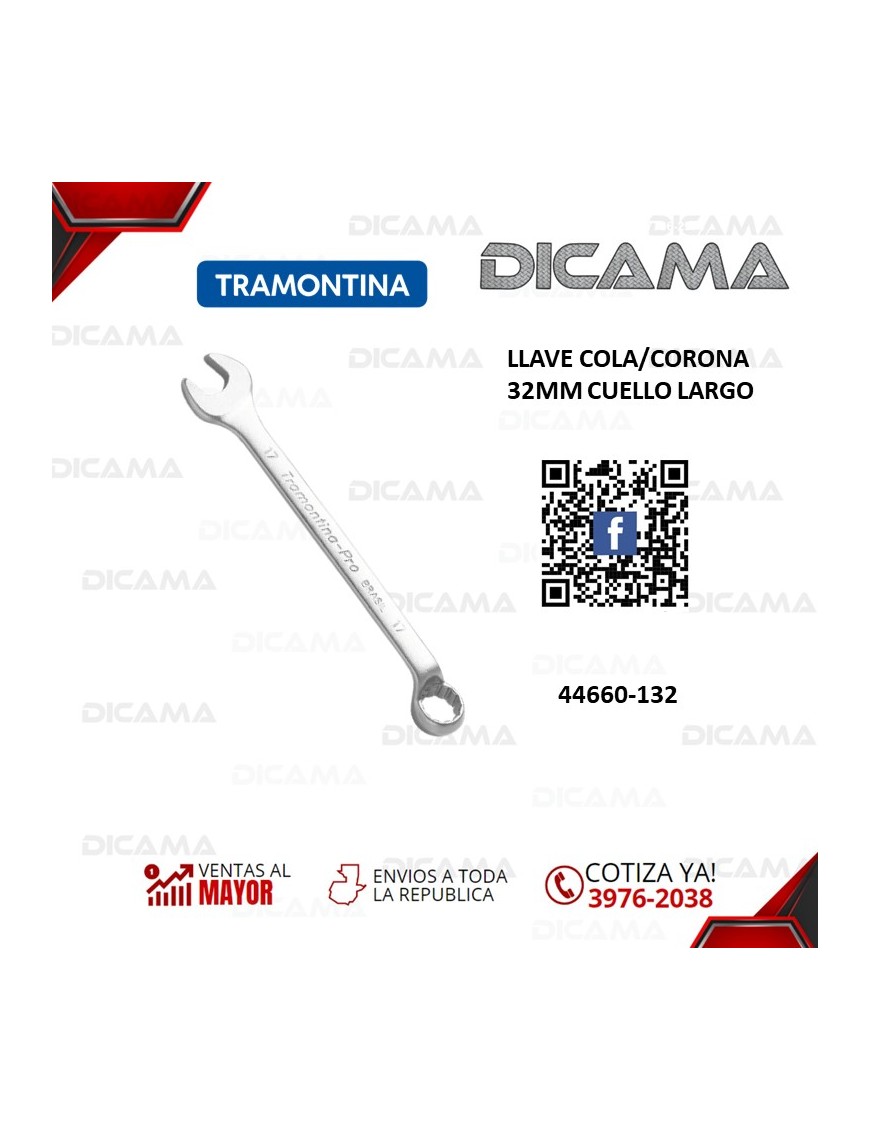 LLAVE COLA/CORONA 32MM CUELLO LARGO