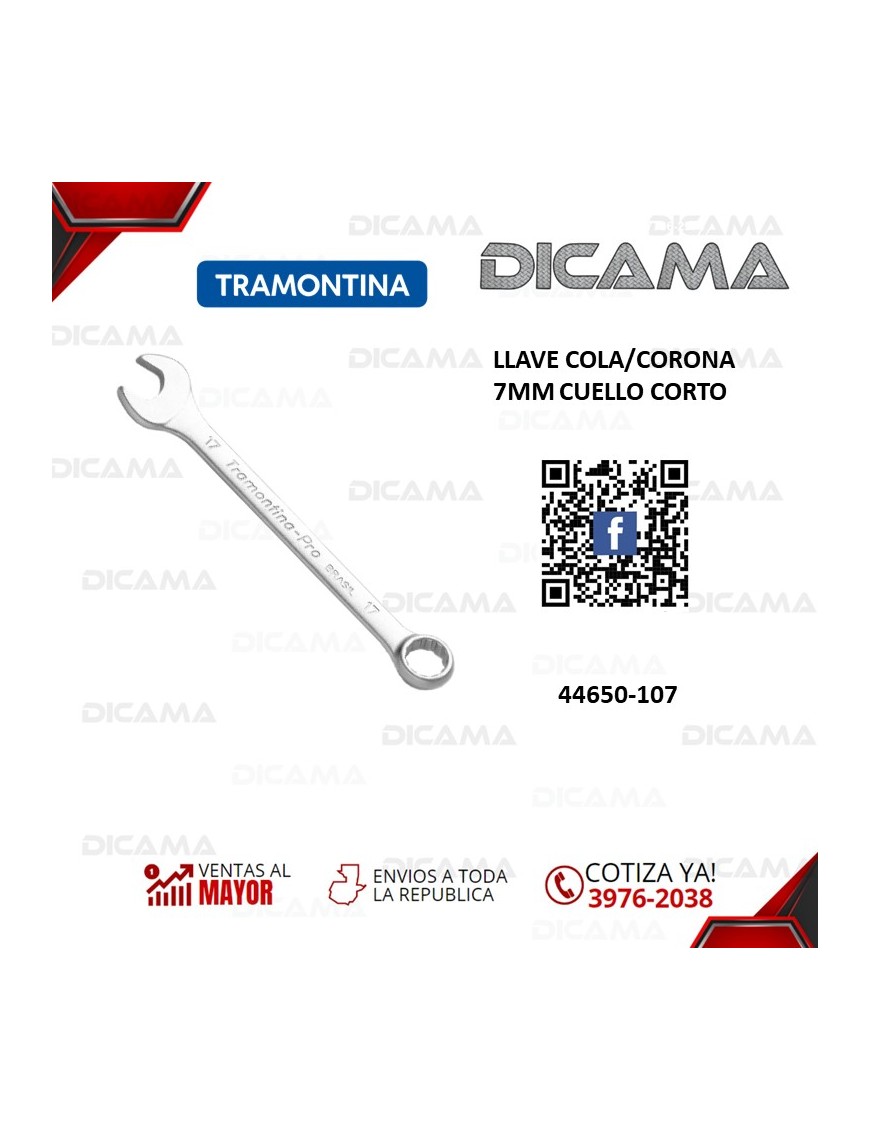 LLAVE COLA/CORONA 7MM CUELLO CORTO