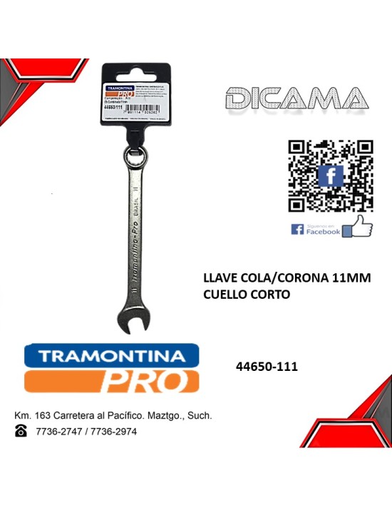 LLAVE COLA/CORONA 11MM CUELLO CORTO