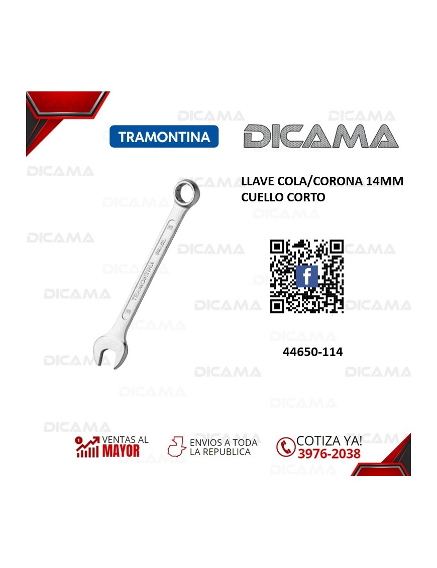 LLAVE COLA/CORONA 14MM CUELLO CORTO
