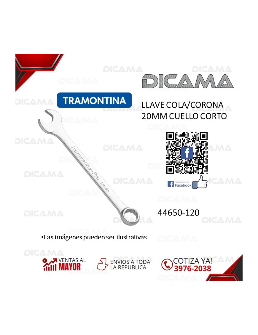 LLAVE COLA/CORONA 20MM CUELLO CORTO