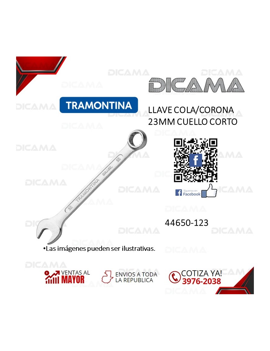 LLAVE COLA/CORONA 23MM CUELLO CORTO