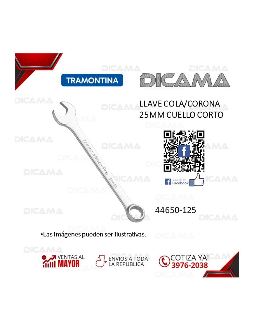 LLAVE COLA/CORONA 25MM CUELLO CORTO