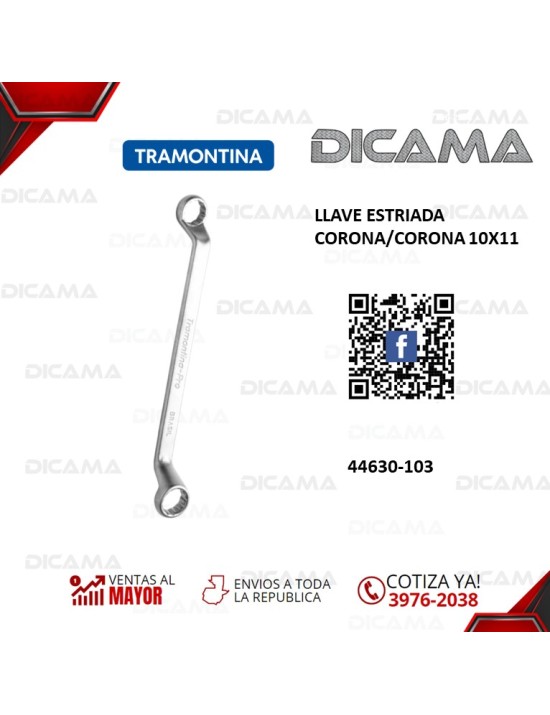 LLAVE ESTRIADA CORONA/CORONA 10X11