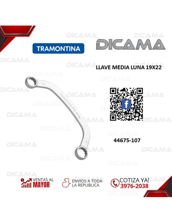 LLAVE MEDIA LUNA 19X22