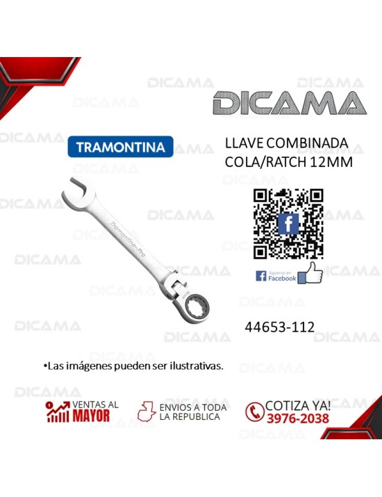 LLAVE COMBINADA COLA/RATCH 12MM