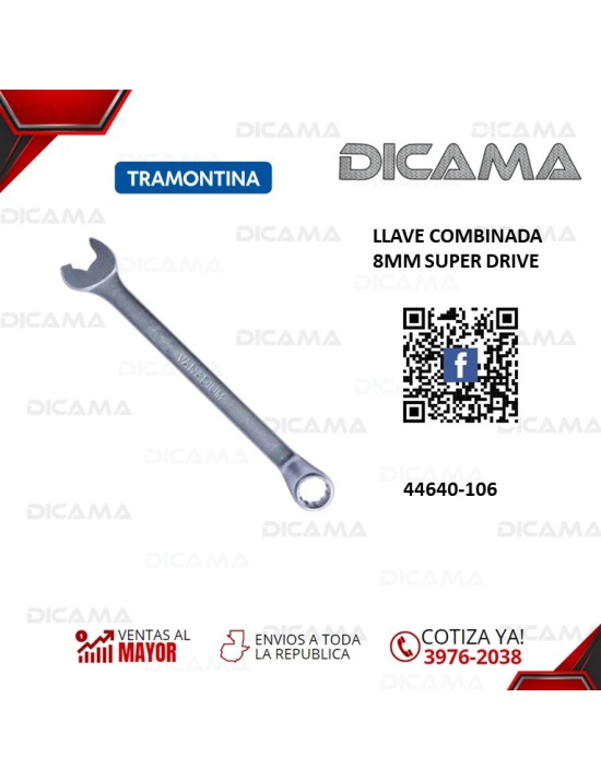 LLAVE COMBINADA 8MM SUPER DRIVE