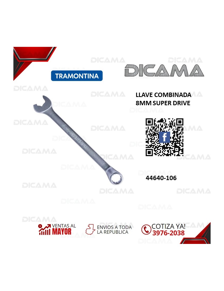 LLAVE COMBINADA 8MM SUPER DRIVE
