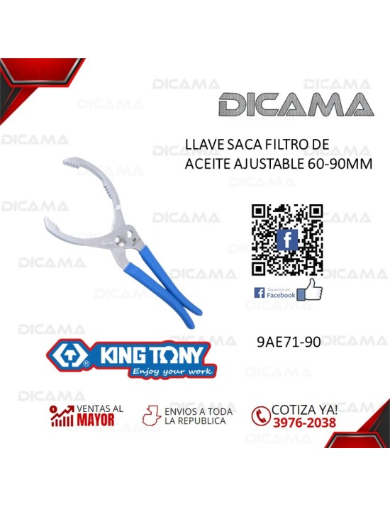 LLAVE P/FILTRO DE ACEITE  AJUSTABLE 60-90MM