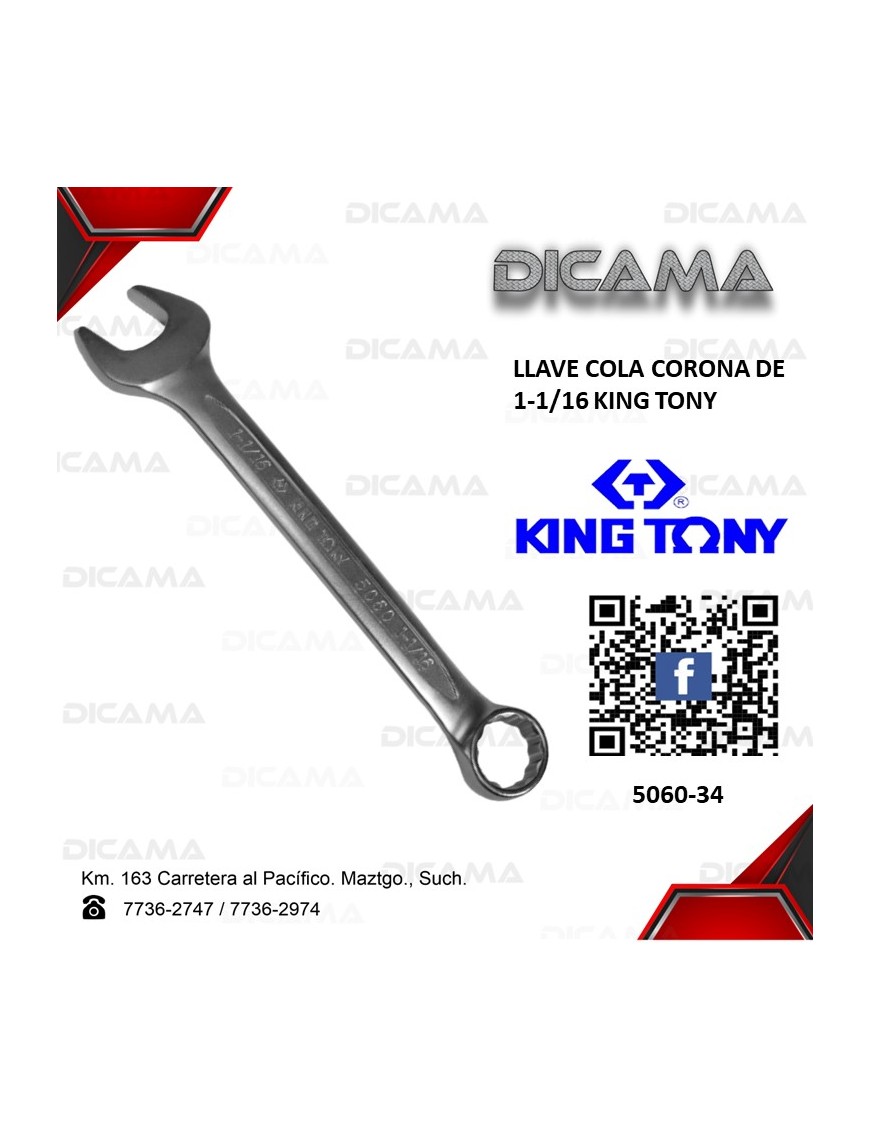 LLAVE COLA CORONA 1-1/16"