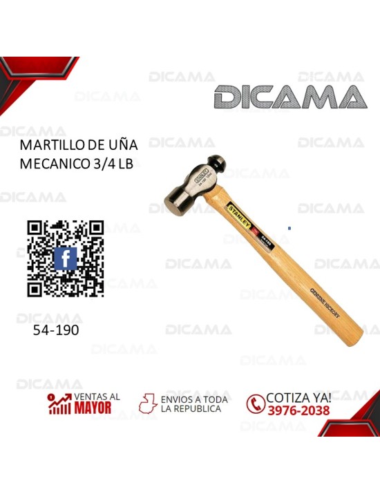 MARTILLO DE BOLA 12 ONZAS MECANICO