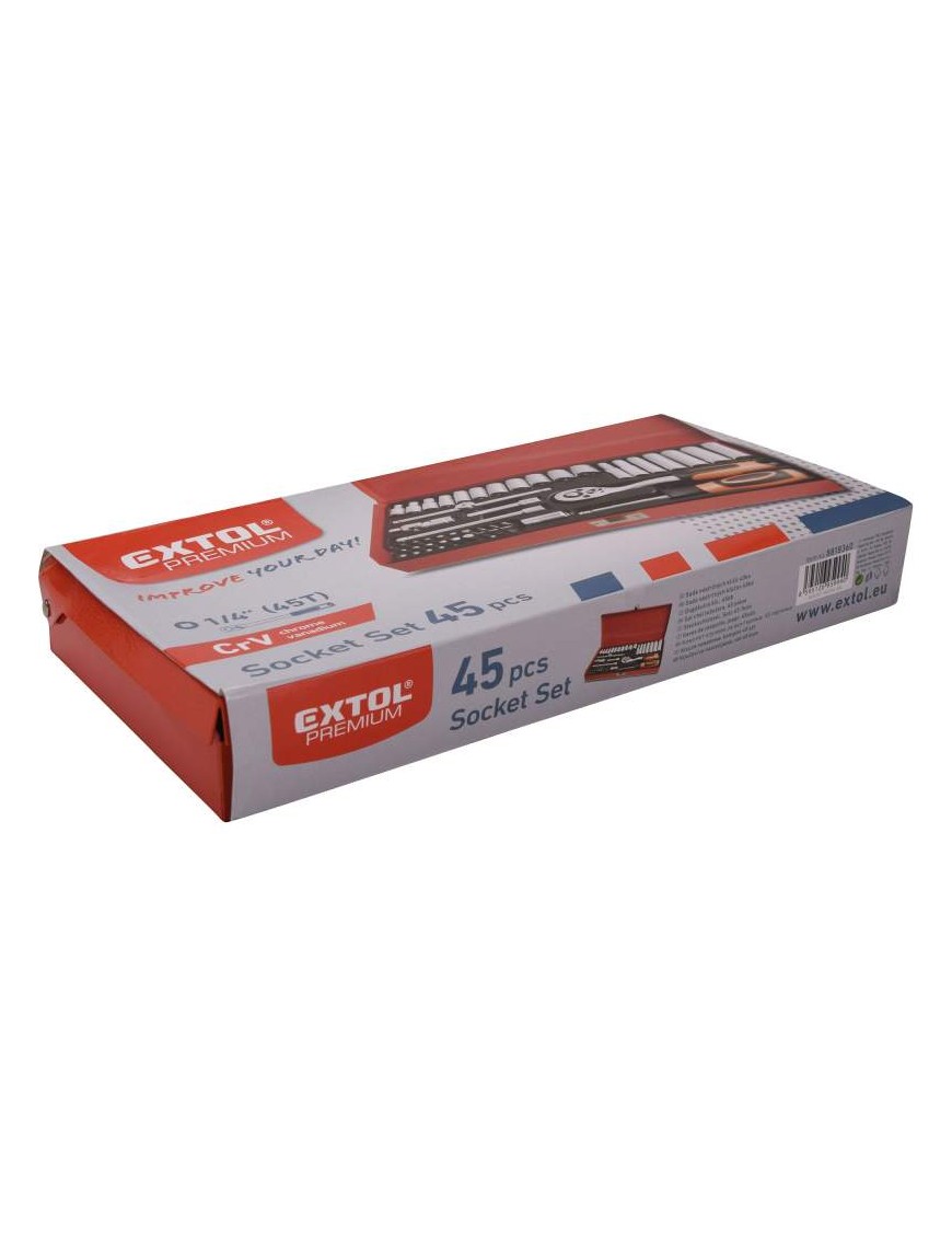 COPAS JUEGO RAIZ 1/4" 45 PZAS MM/SAE