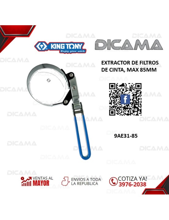 LLAVE P/FILTRO DE ACEITE CINTA MAX 85MM