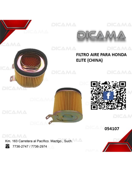 FILTRO AIRE HONDA ELITE