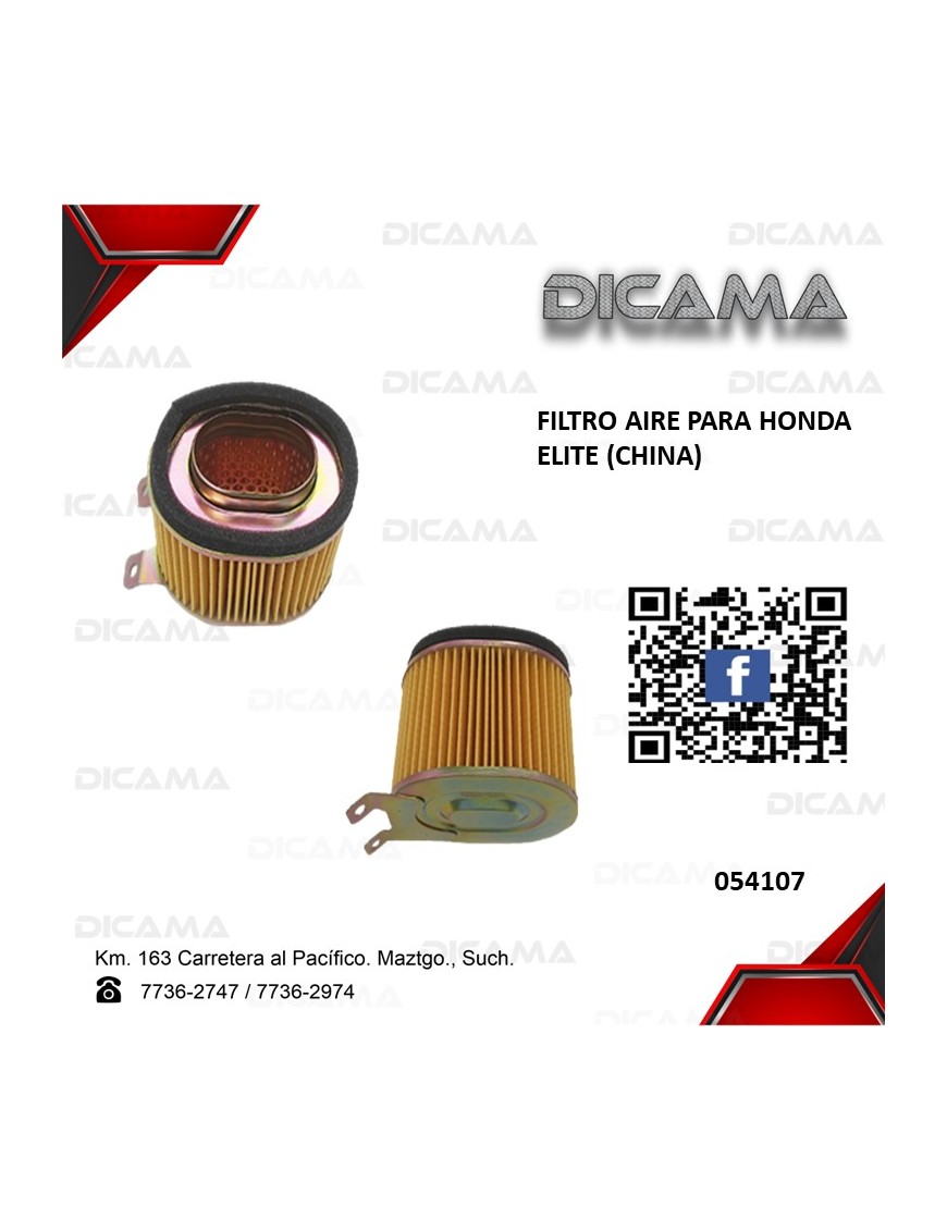 FILTRO AIRE HONDA ELITE