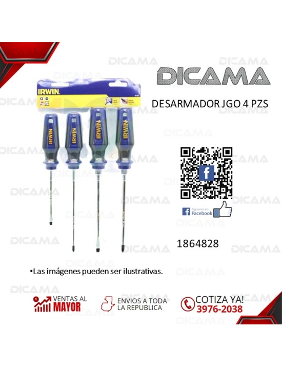 DESARMADOR JGO 4 PZS