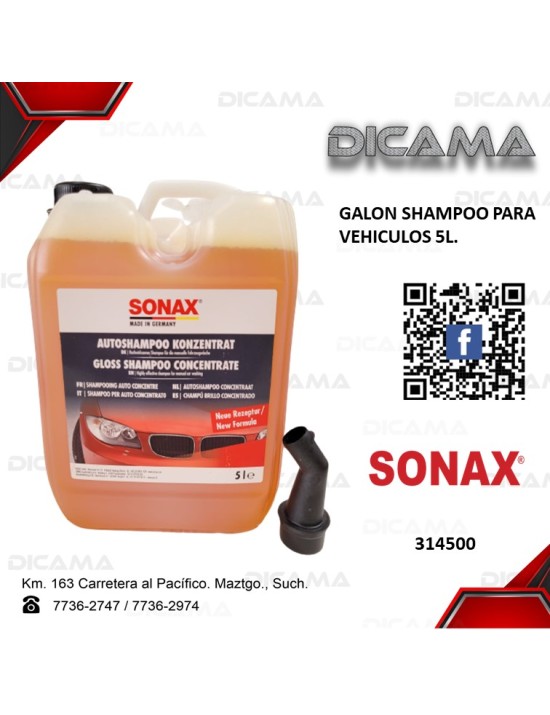 GALON SHAMPOO PARA VEHICULOS