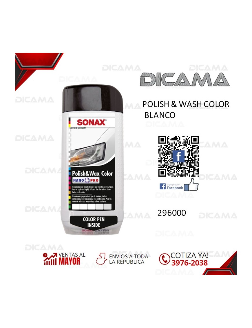 POLISH & WASH COLOR BLANCO