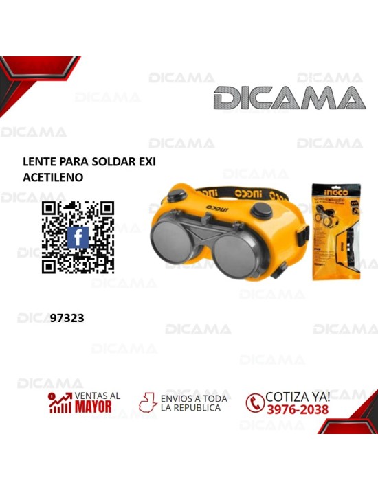 LENTES PARA SOLDAR EXI ACETILENO