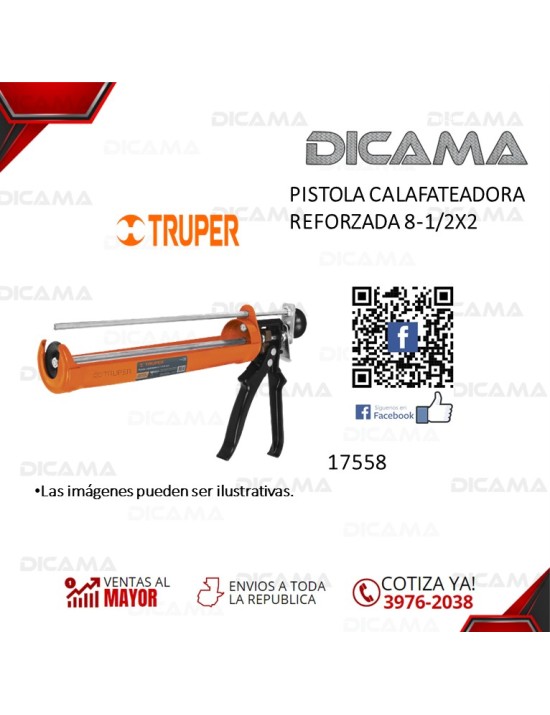PISTOLA CALAFATEADORA REFORZADA 8-1/2X2