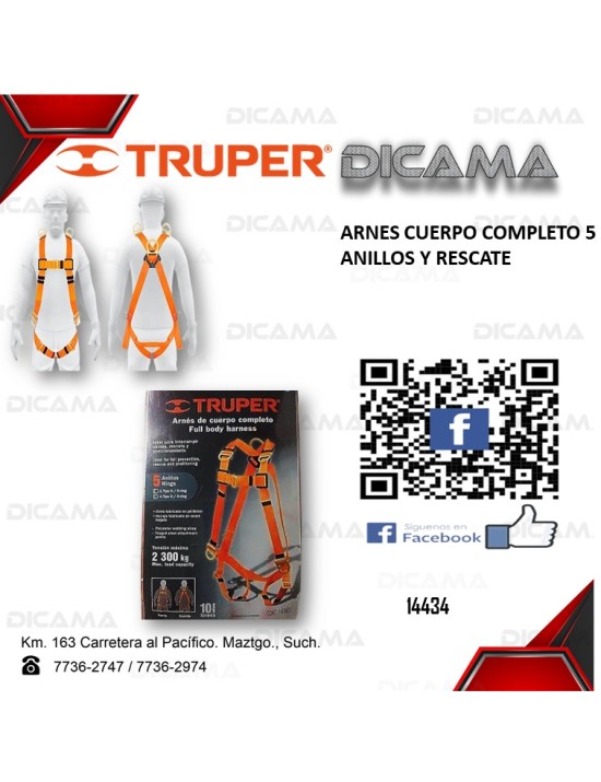 ARNES CUERPO COMPLETO 5 ANILLOS Y RESCATE