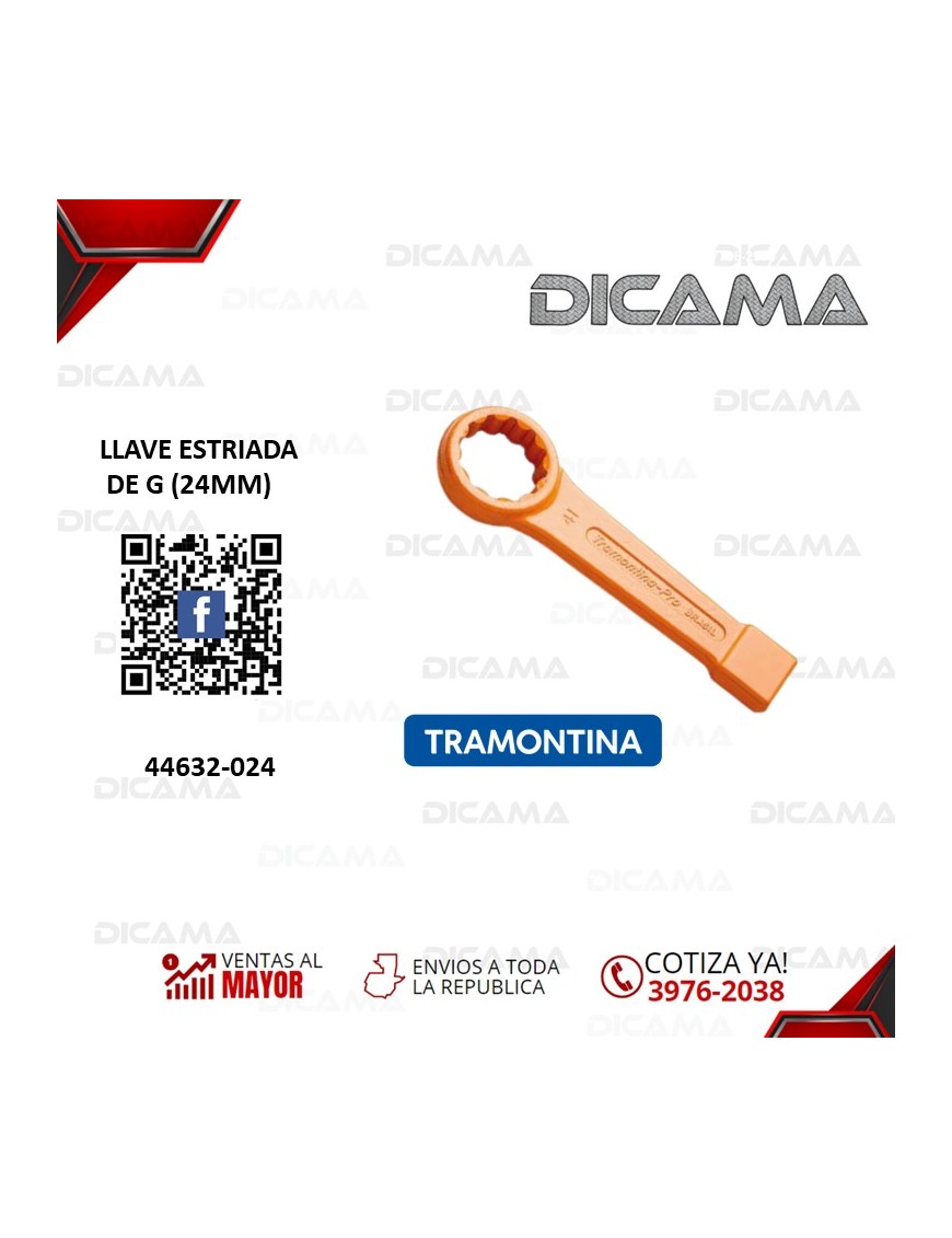 LLAVE ESTRIADA DE G (24MM)