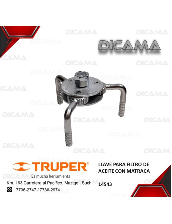 LLAVE P/FILTRO DE ACEITE CON MATRACA
