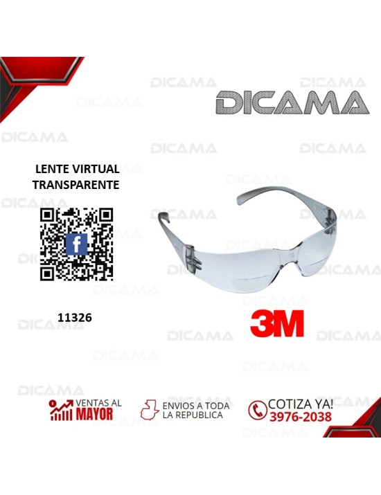 LENTES TRANSPARENTE VIRTUAL ANTI RALLAS