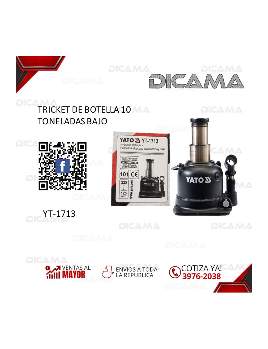 TRICKET DE BOTELLA 10 TONELADAS BAJO