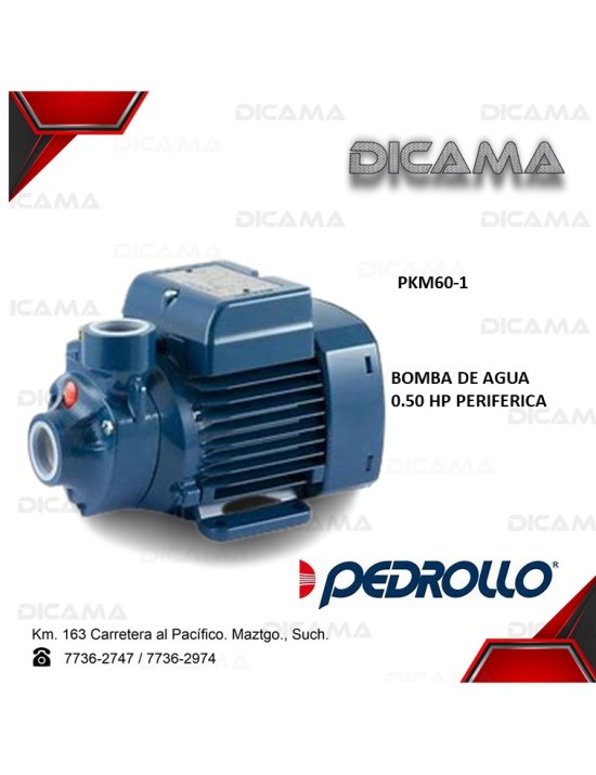 BOMBA DE AGUA 0.50 HP PERIFERICA