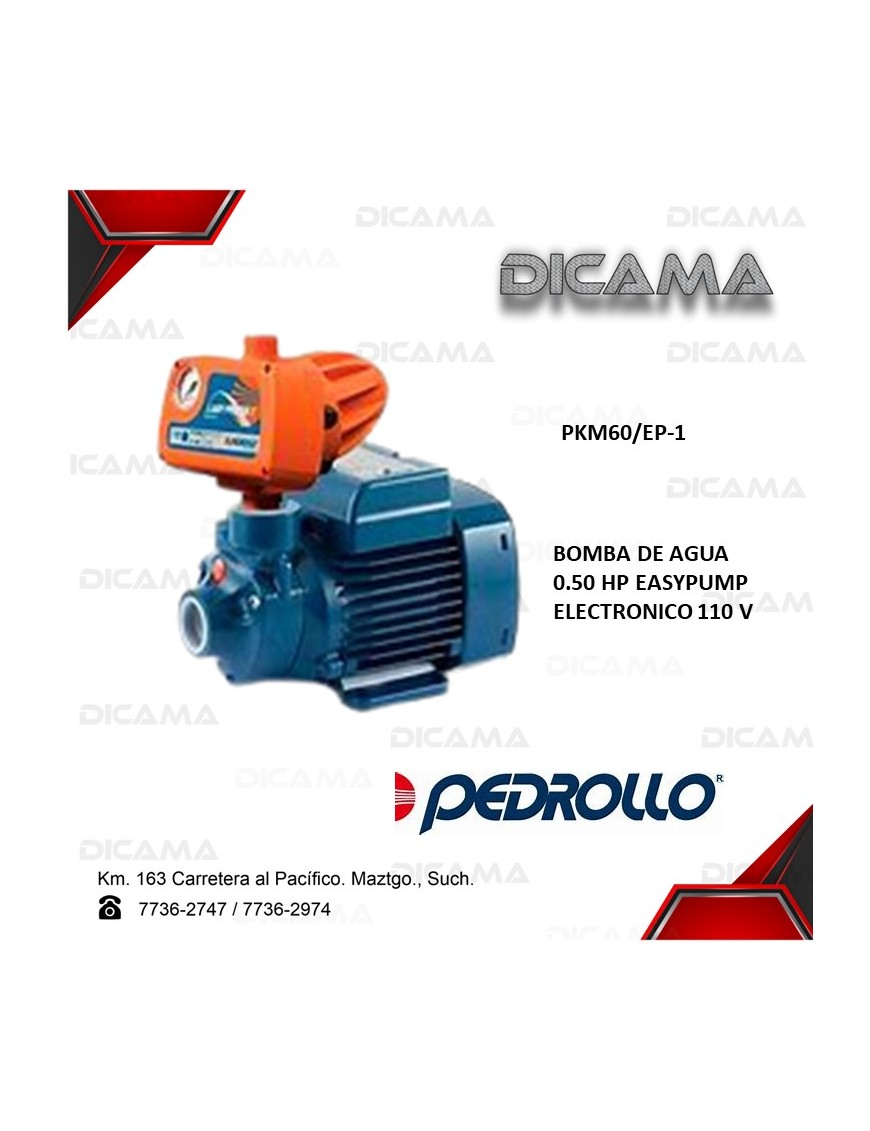 BOMBA DE AGUA 0.50"HP EASYPUMP ELECTRONICO 110V