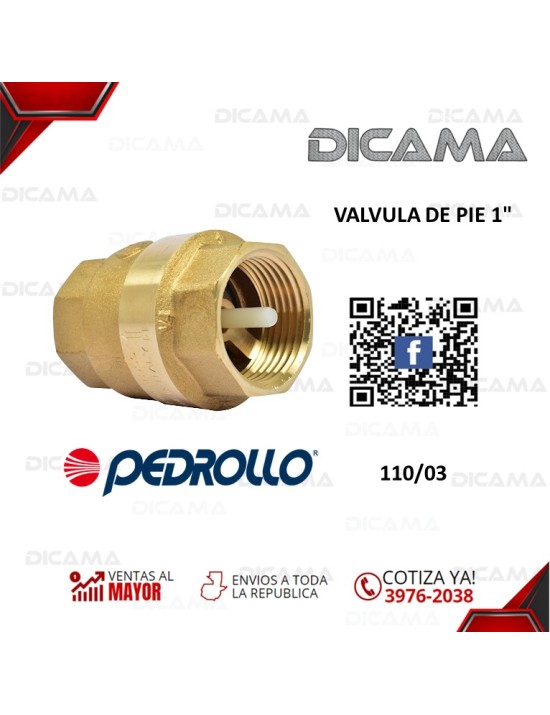 VALVULA RETENCION DE 1"